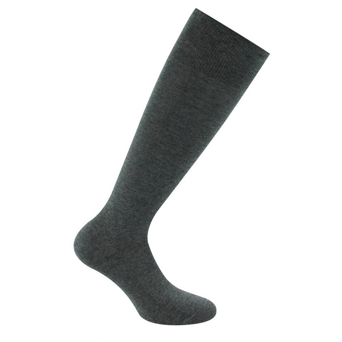 Mi-bas pur Coton gris foncé, KINDY