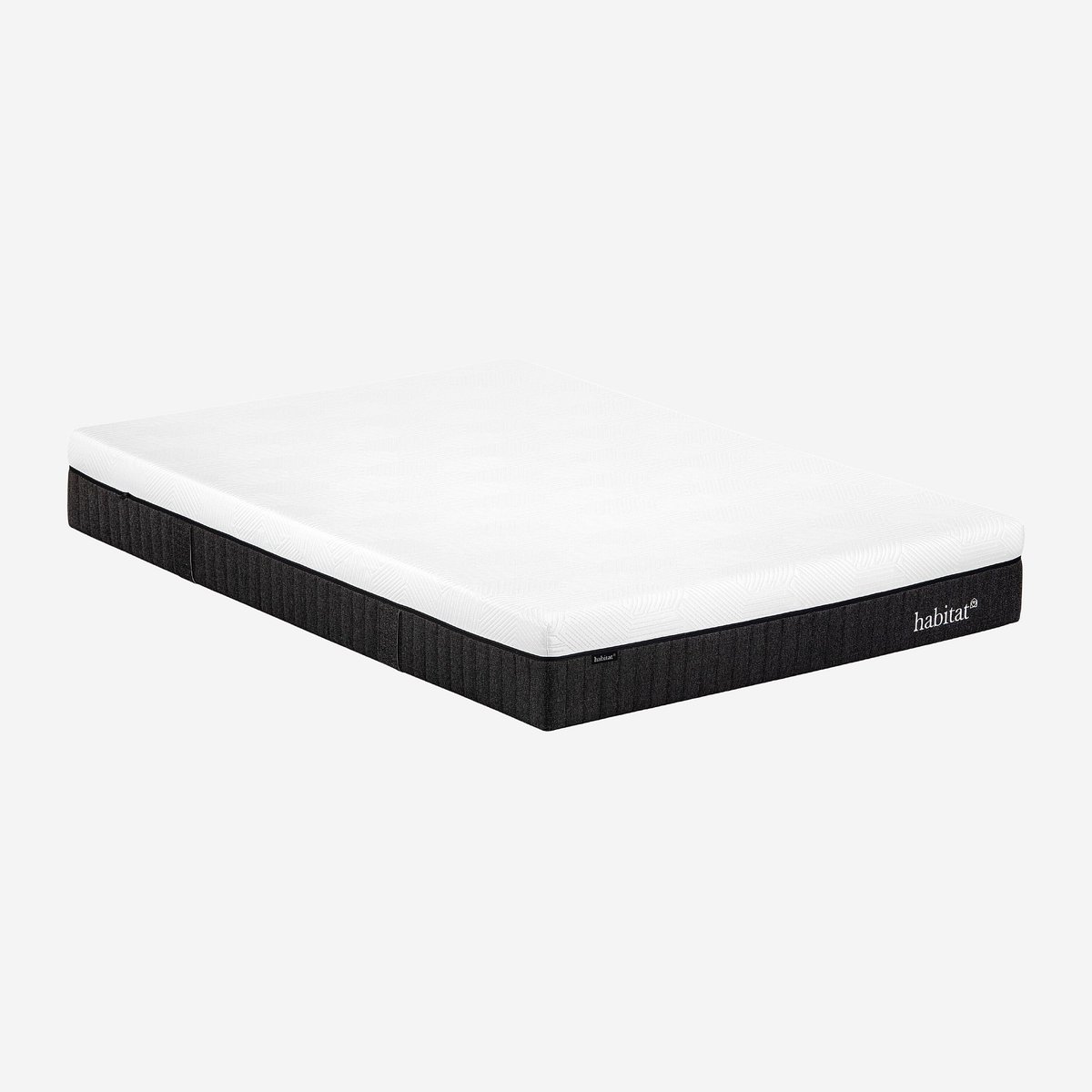 Matelas classique polyester HYBRIDE GENESE blanc, HABITAT