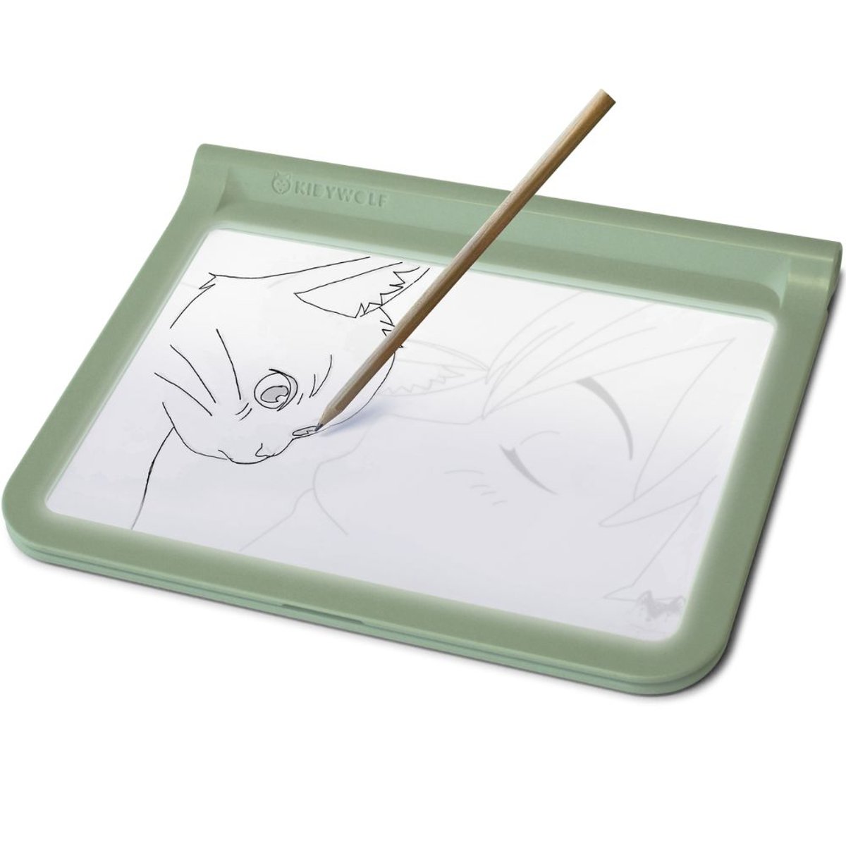 Table lumineuse A4 vert, blanc, noir, KIDYWOLF