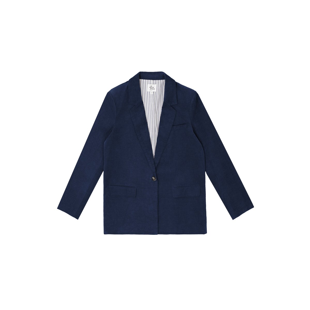 Veste col tailleur uni VIANO 25-marine, LA PETITE ETOILE