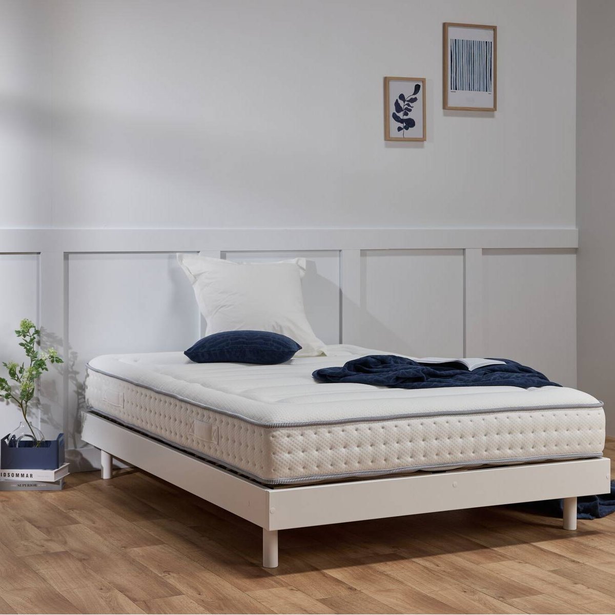 Matelas mousse HR 22 cm - ERNEST blanc, CAMIF