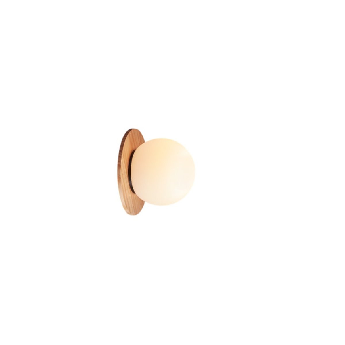 Applique salle de bain Floc bois clair IP44 marron, MILLUMINE
