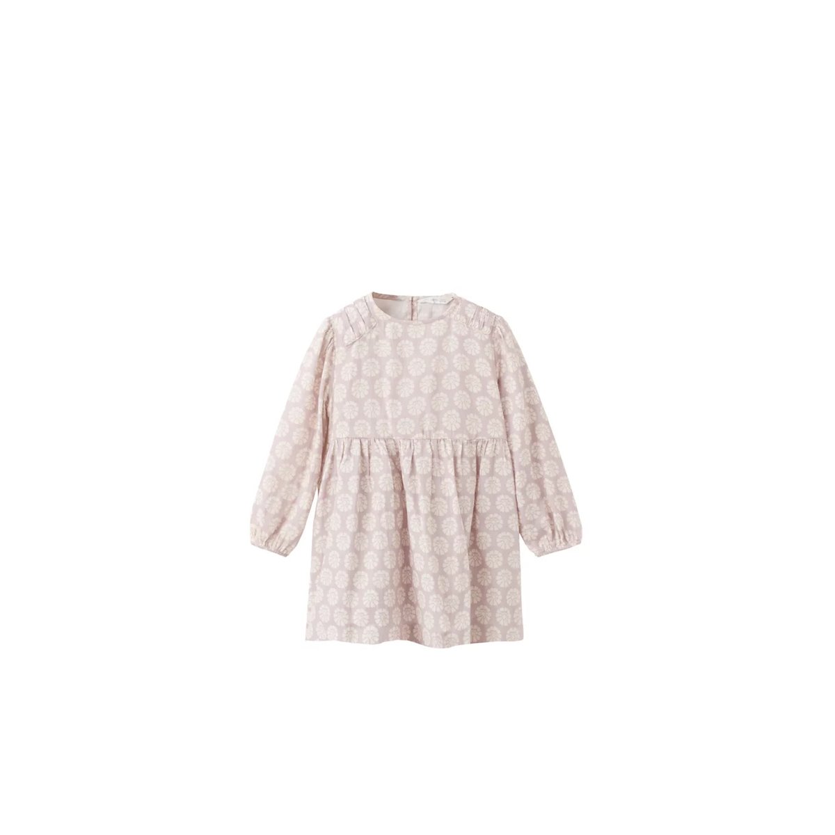 Robe courte en imprimé fleuri rose, MANGO BABY