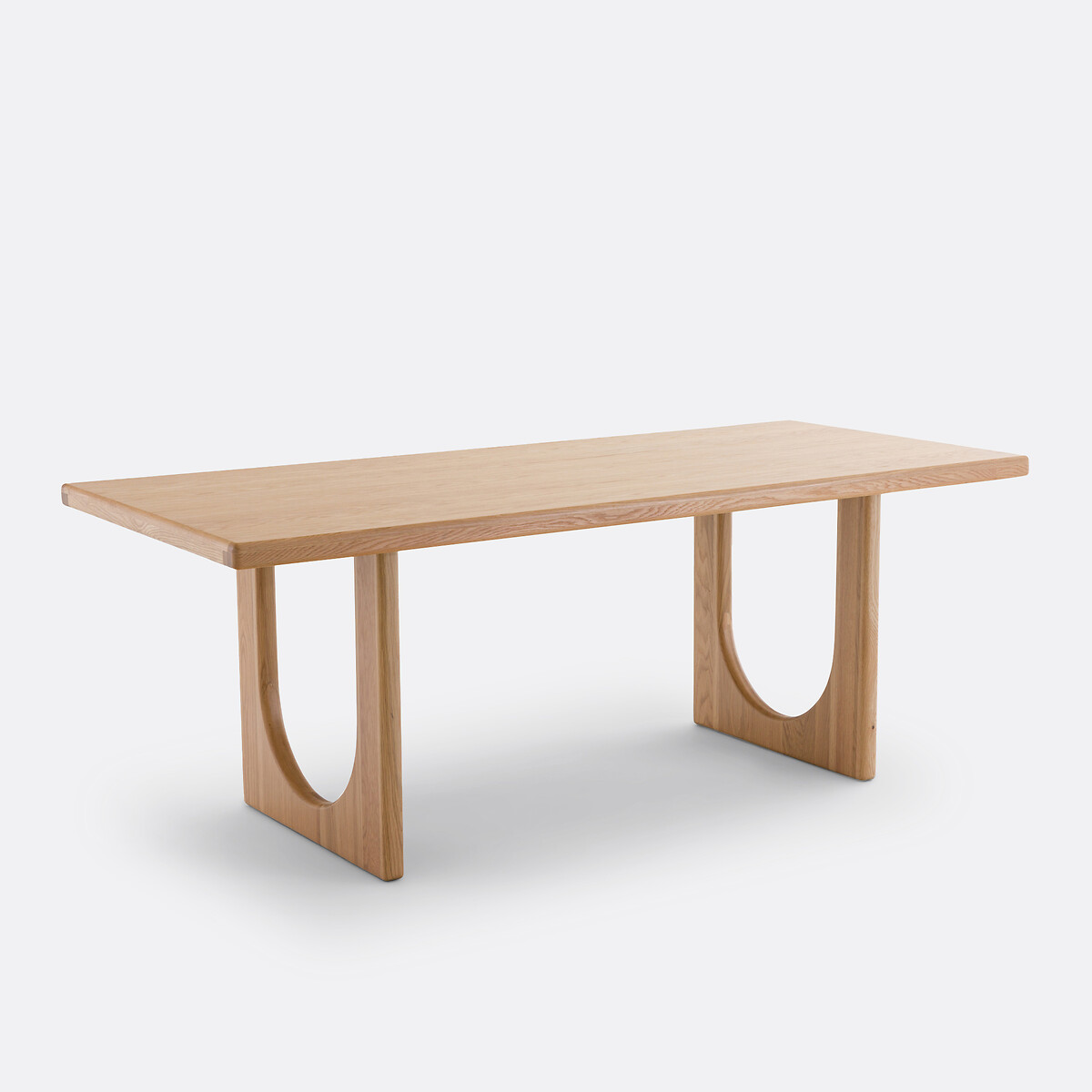 Table à manger, rectangulaire, chêne et plaqué, 6 à 8 couverts, DOUVE chêne, LA REDOUTE INTERIEURS