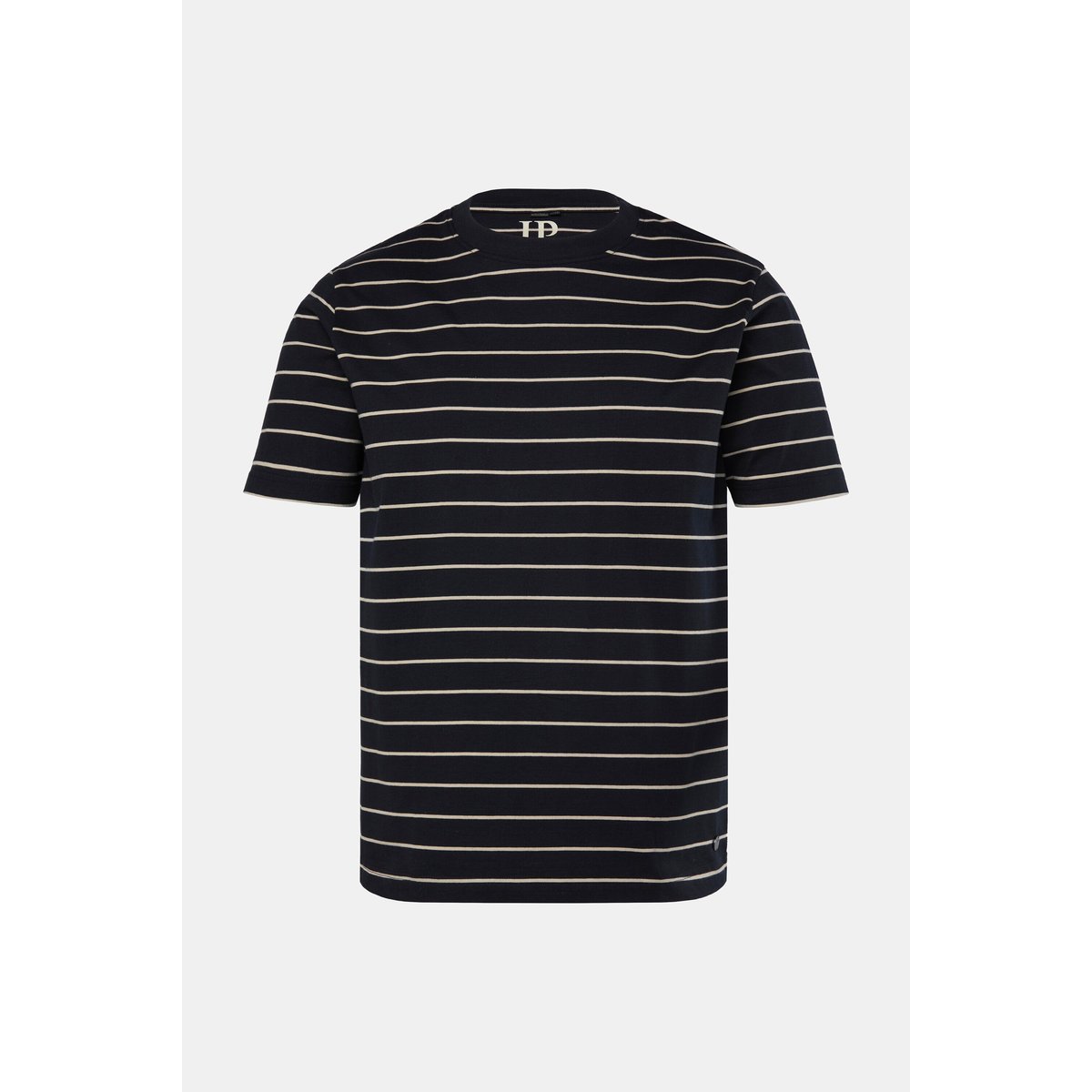 T-shirt rayé, manches courtes - jusqu'au 8 XL noir, JP1880