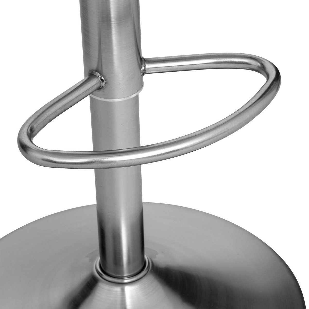 Lot de 2 tabourets en acier chromé ISLA argent, TOILINUX