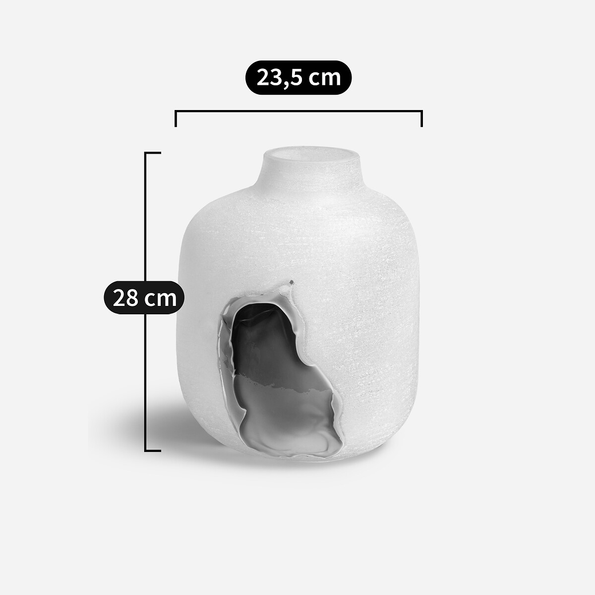 Vase en verre soufflé bouche H28 cm, Laga multicolore, AM.PM
