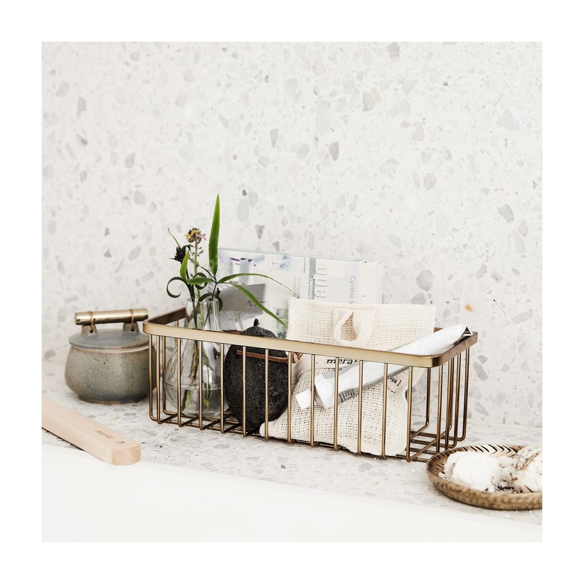 Etagère Bath Acier Inoxydable pour salle de bain inox, HOUSE DOCTOR