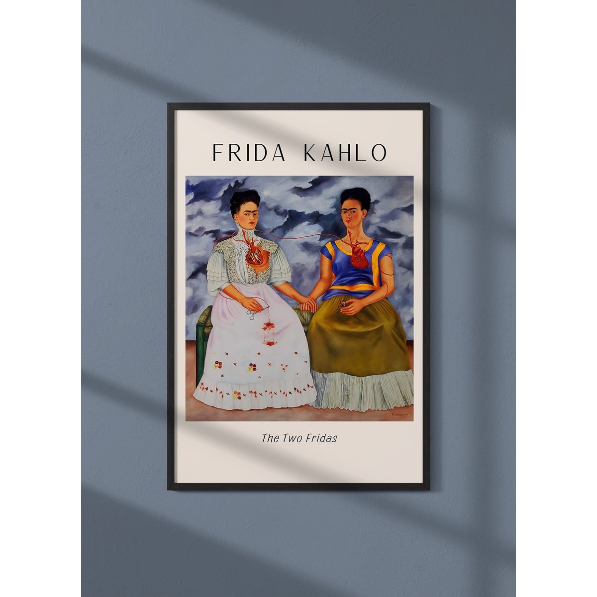 Affiche Frida Kahlo « The Two Fridas » blanc, L'AFFICHERIE