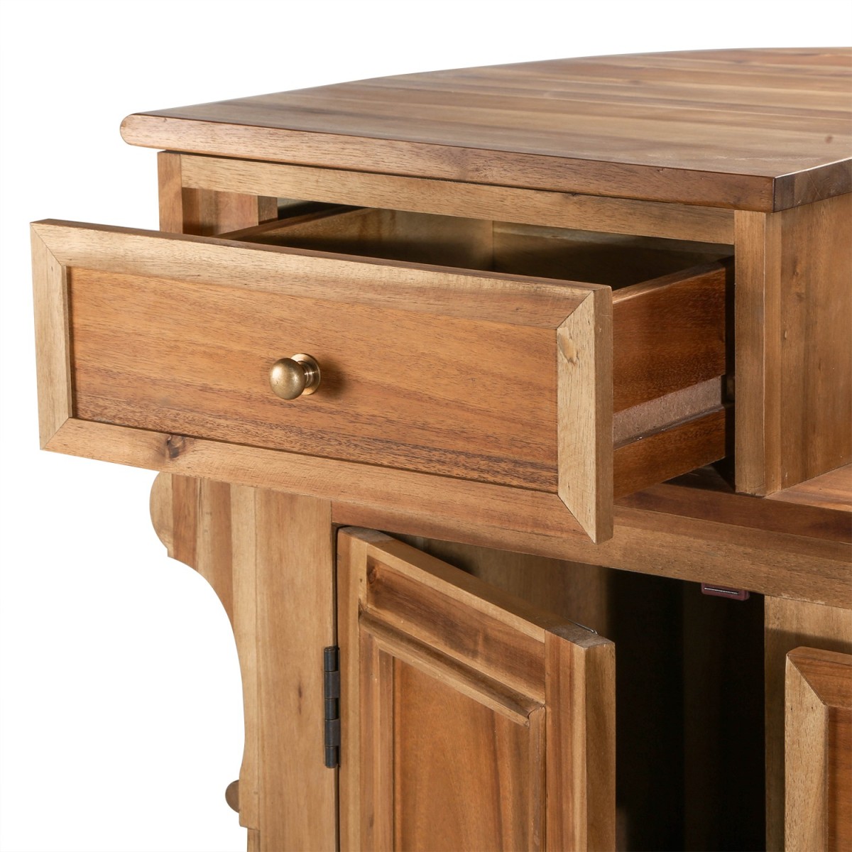 Comptoir bois massif vieilli - ESTAMINET bois foncé, SIGNATURE