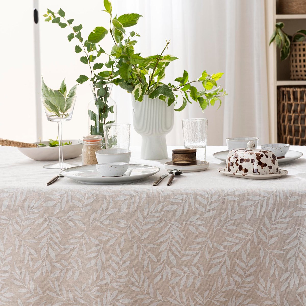 Nappe effet lin Collection Naia beige, EDEN