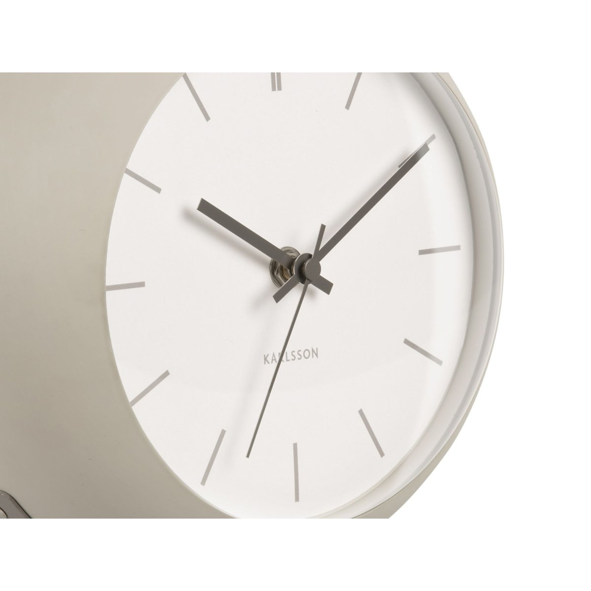 Horloge De Table Le fer NIRVANA GLOBE gris chaud, KARLSSON