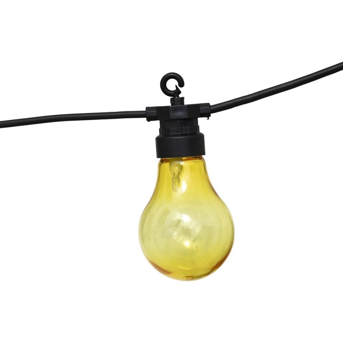 Guirlande extérieur LED solaire 10 ampoules couleur 5m bleu, ATMOSPHERA