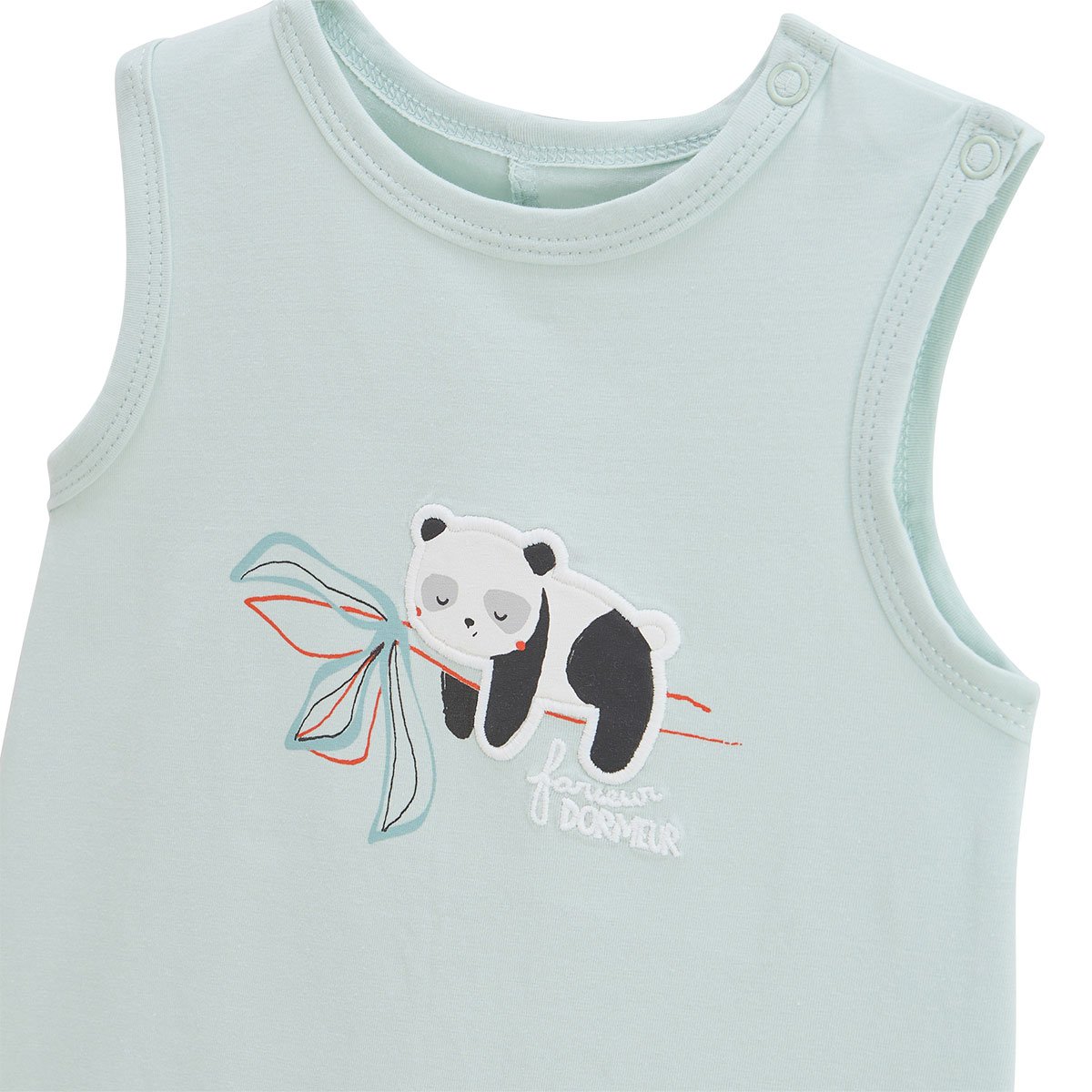 Lot de 2 barboteuses bébé Bento vert, PETIT BEGUIN