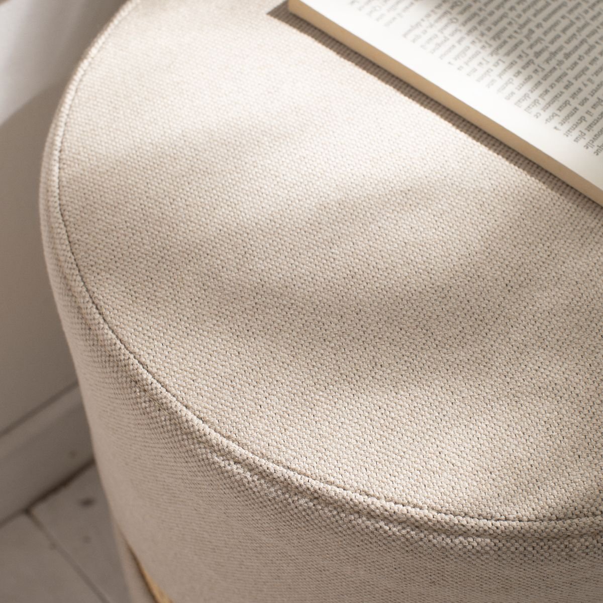 Tabouret cannage PALMA beige, FACTORY