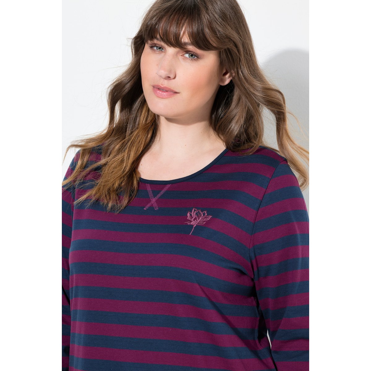 T-shirt à rayures baies de forêt, ULLA POPKEN