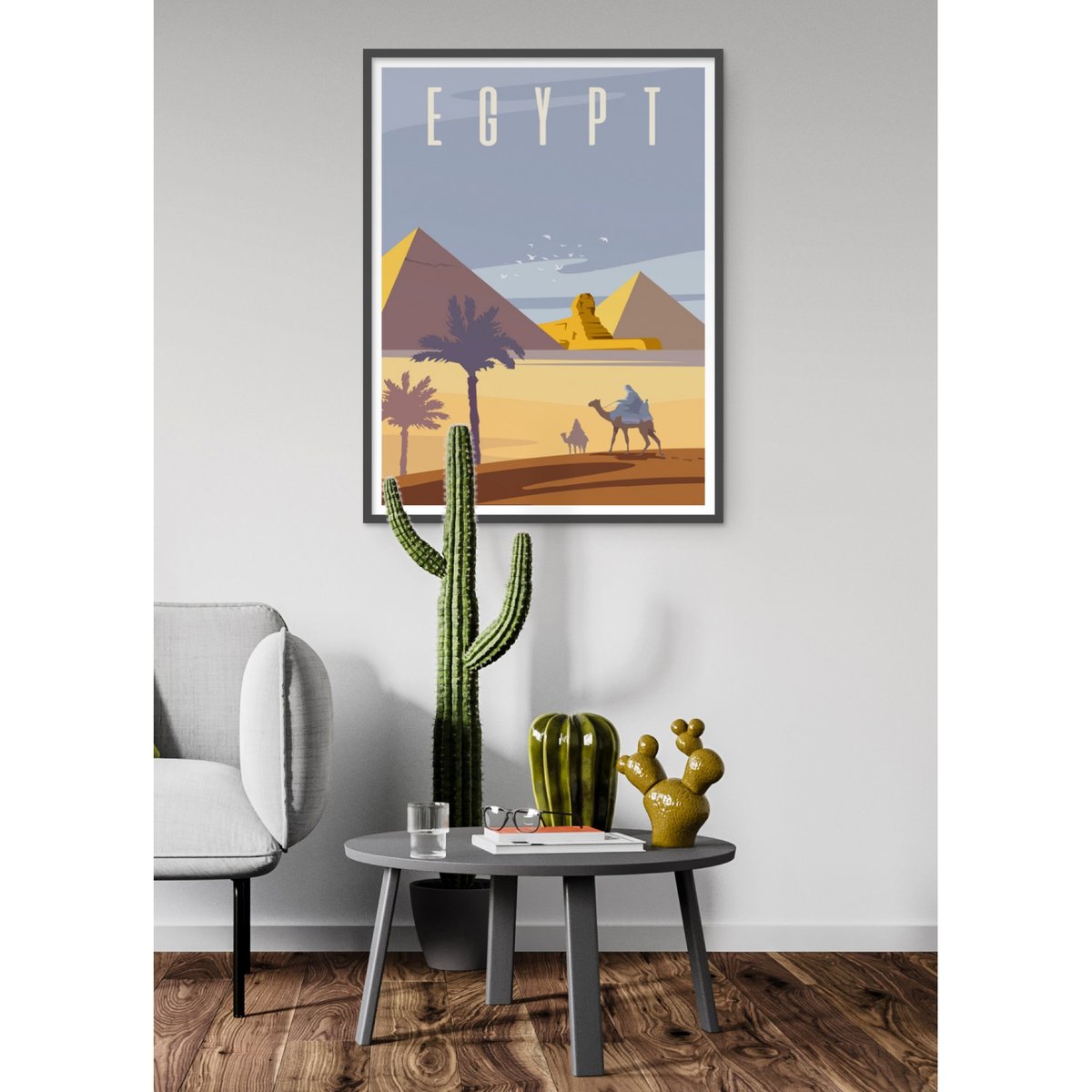 Poster Egypte blanc, L'AFFICHERIE
