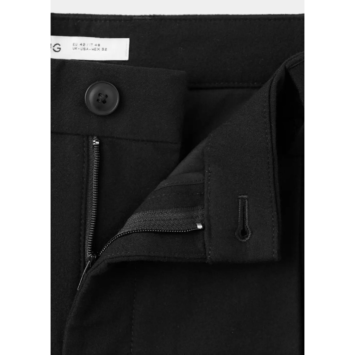Pantalon relaxed-fit pinces noir, MANGO MAN