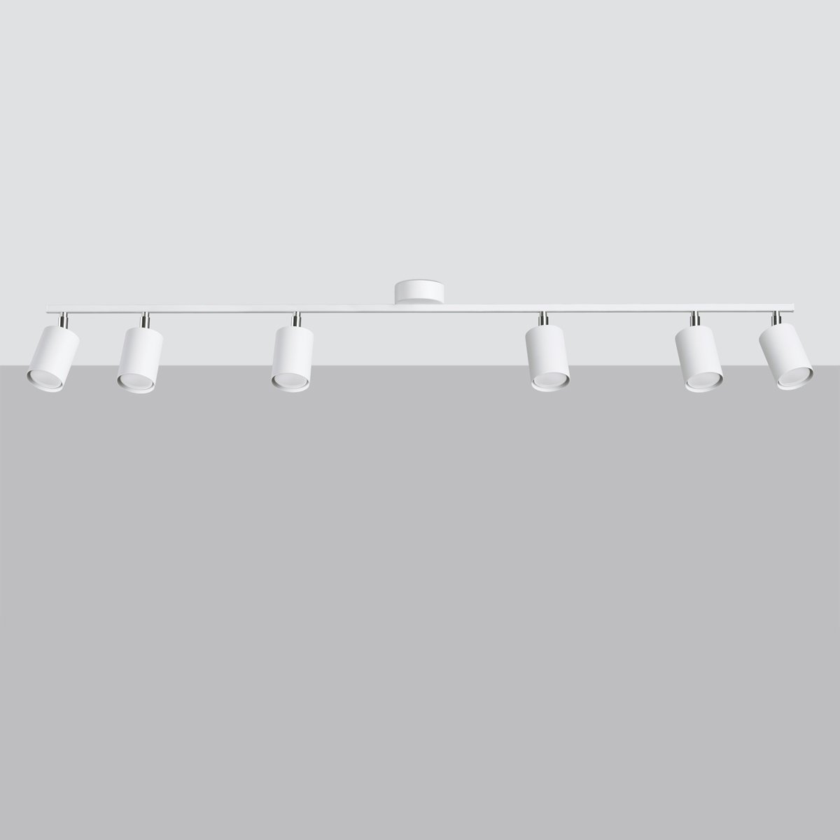 Plafonnier Acier Blanc GU10 6 Lemmi blanc, EDEN