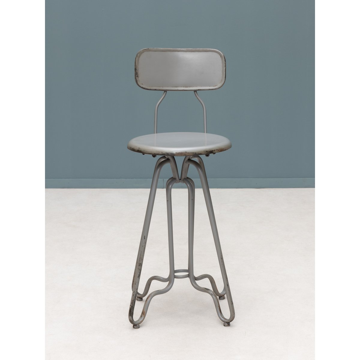 Chaise en métal VALÉRY argent, CHEHOMA