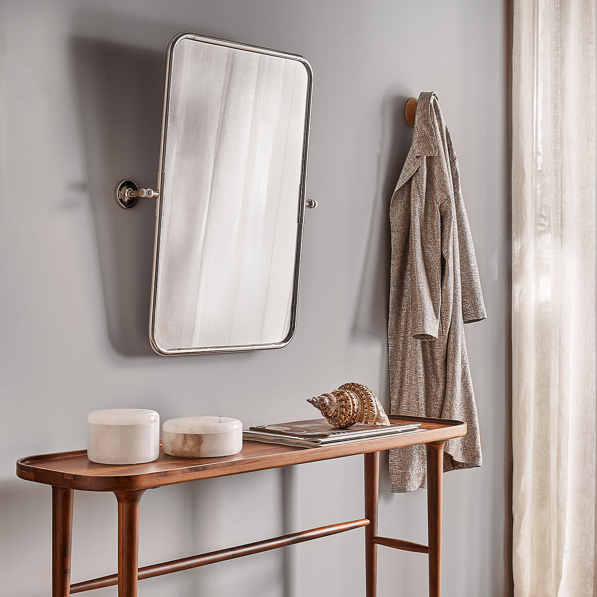 Miroir inclinable chromé H75,5cm Cassandre chromé, AM.PM