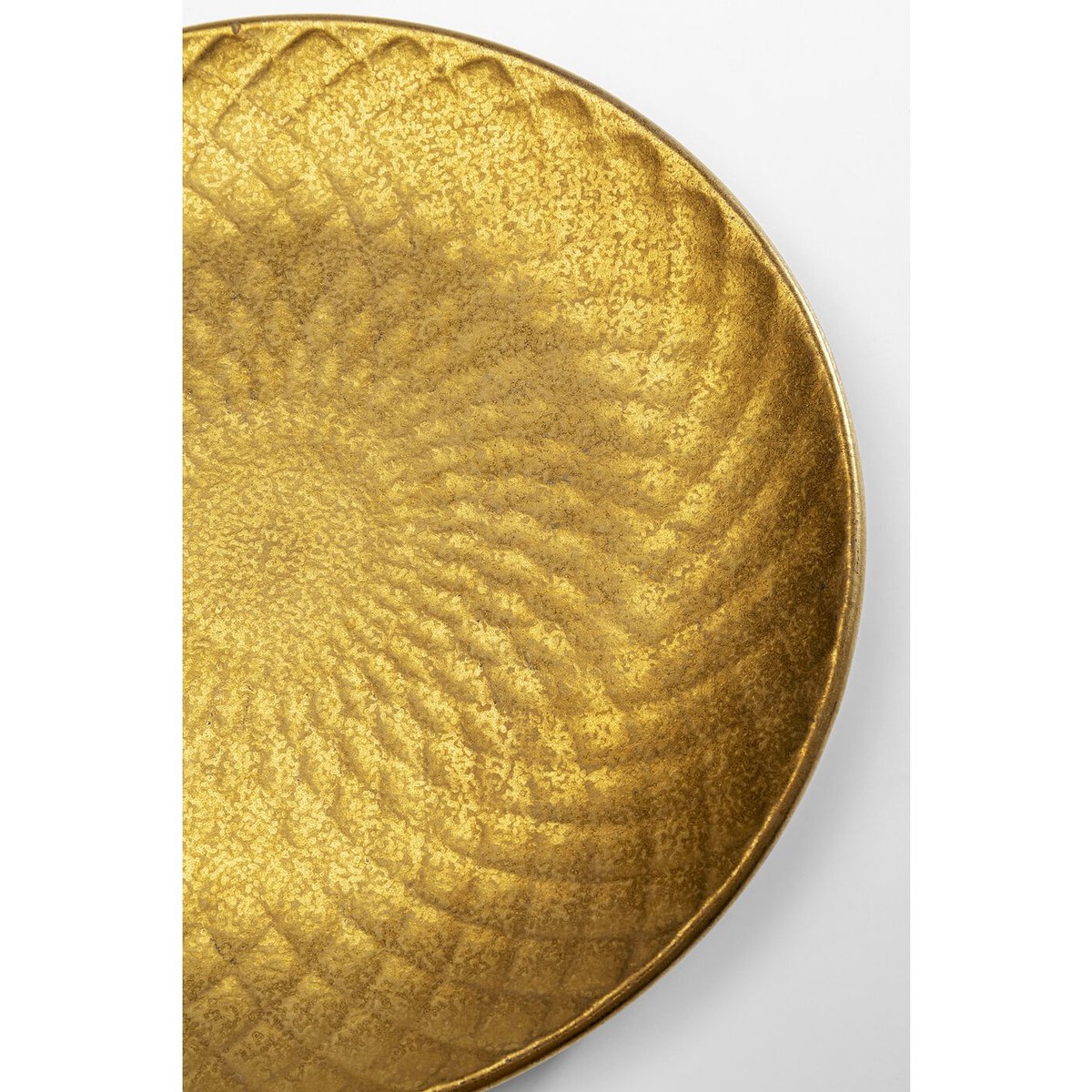 Lot de 4 assiettes plates à dessert, DIVA or, KARE DESIGN
