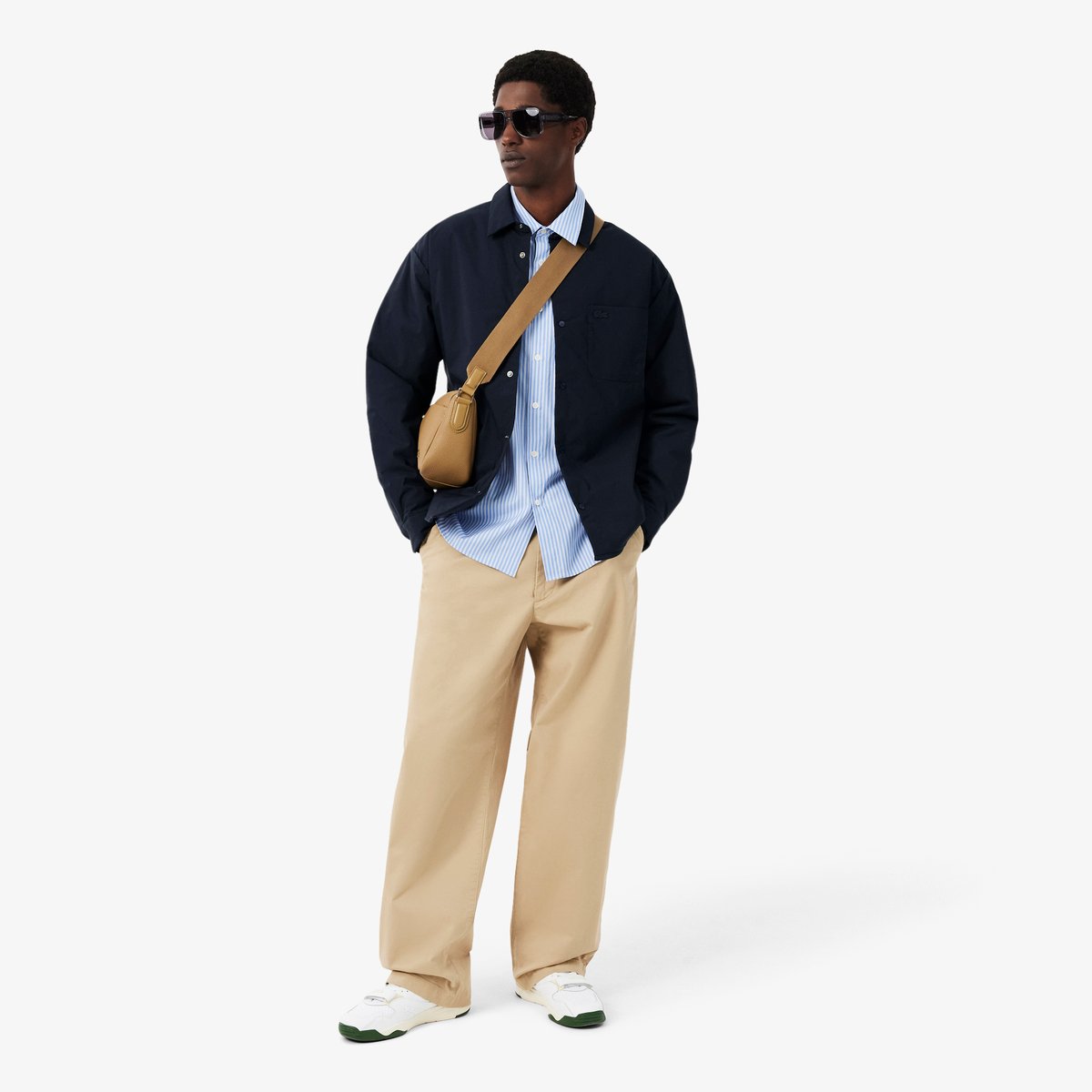 Surchemise rembourrée déperlante bleu-hde, LACOSTE