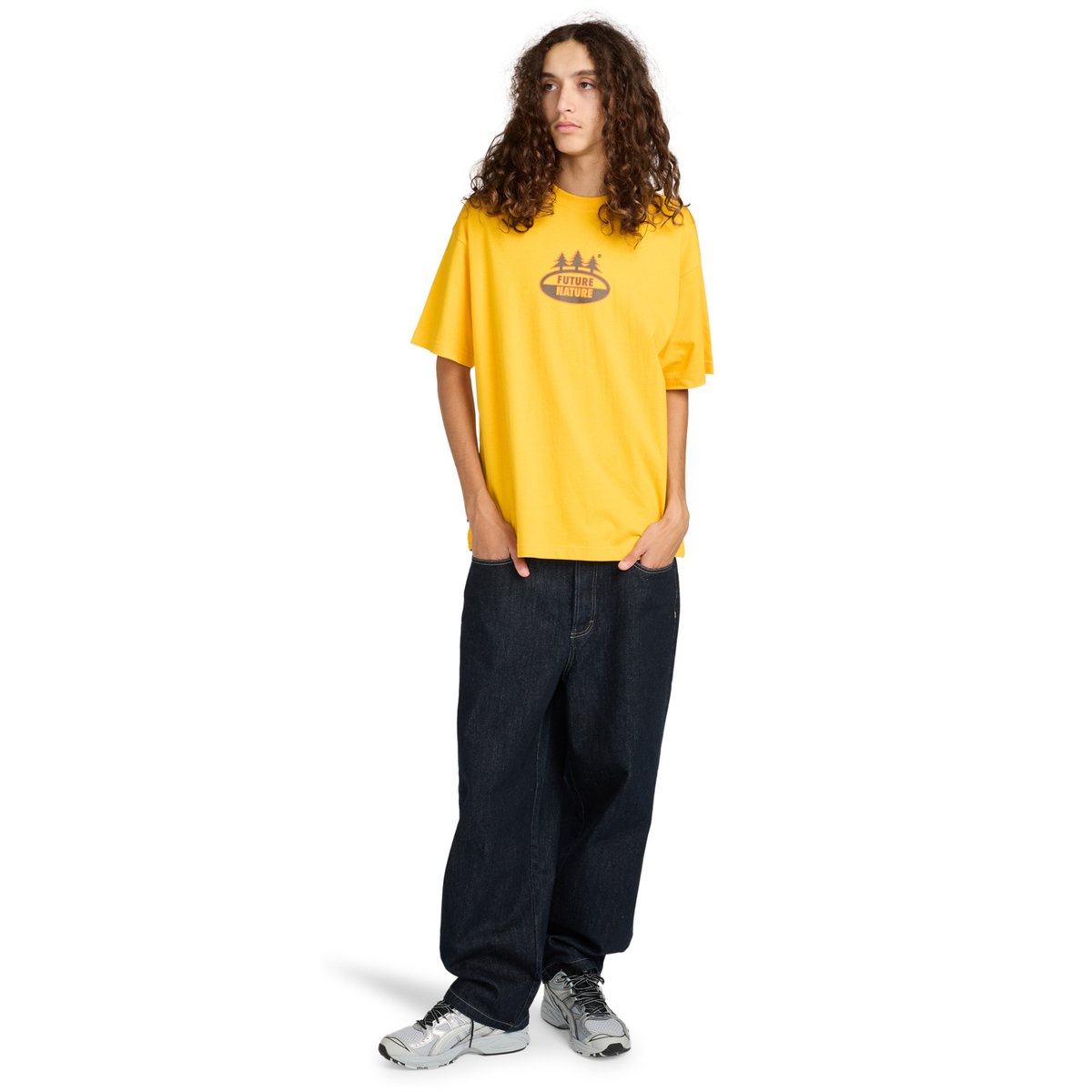 T-shirt à manches courtes THREE PINES jaune gold fusion, ELEMENT