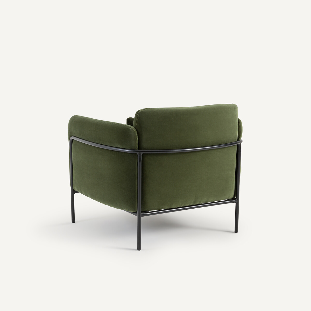 Fauteuil velours, Alistair vert olive, AM.PM