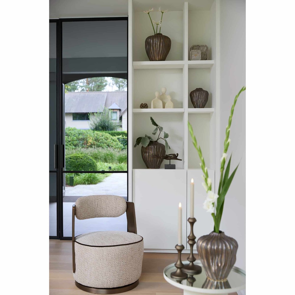 Vase Céramique VECHHIA bronze antique, LIGHT & LIVING