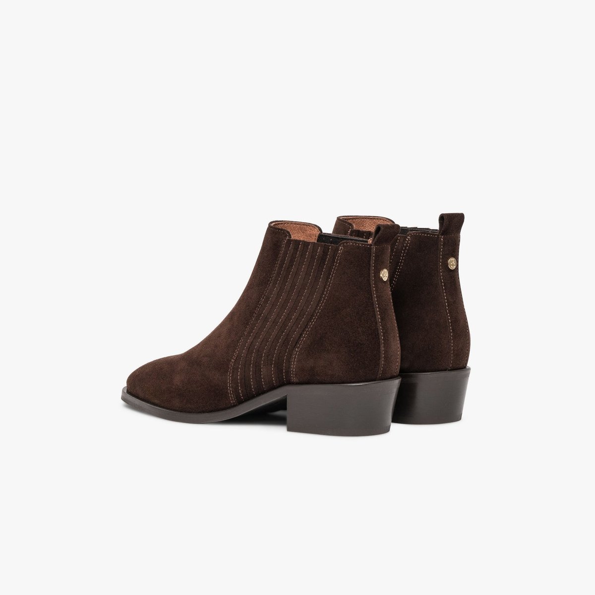 Boots À Talon en cuir MINATA marron chocolat, BOCAGE