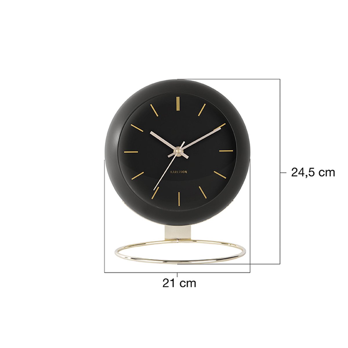 Horloge De Table Le fer noir, KARLSSON