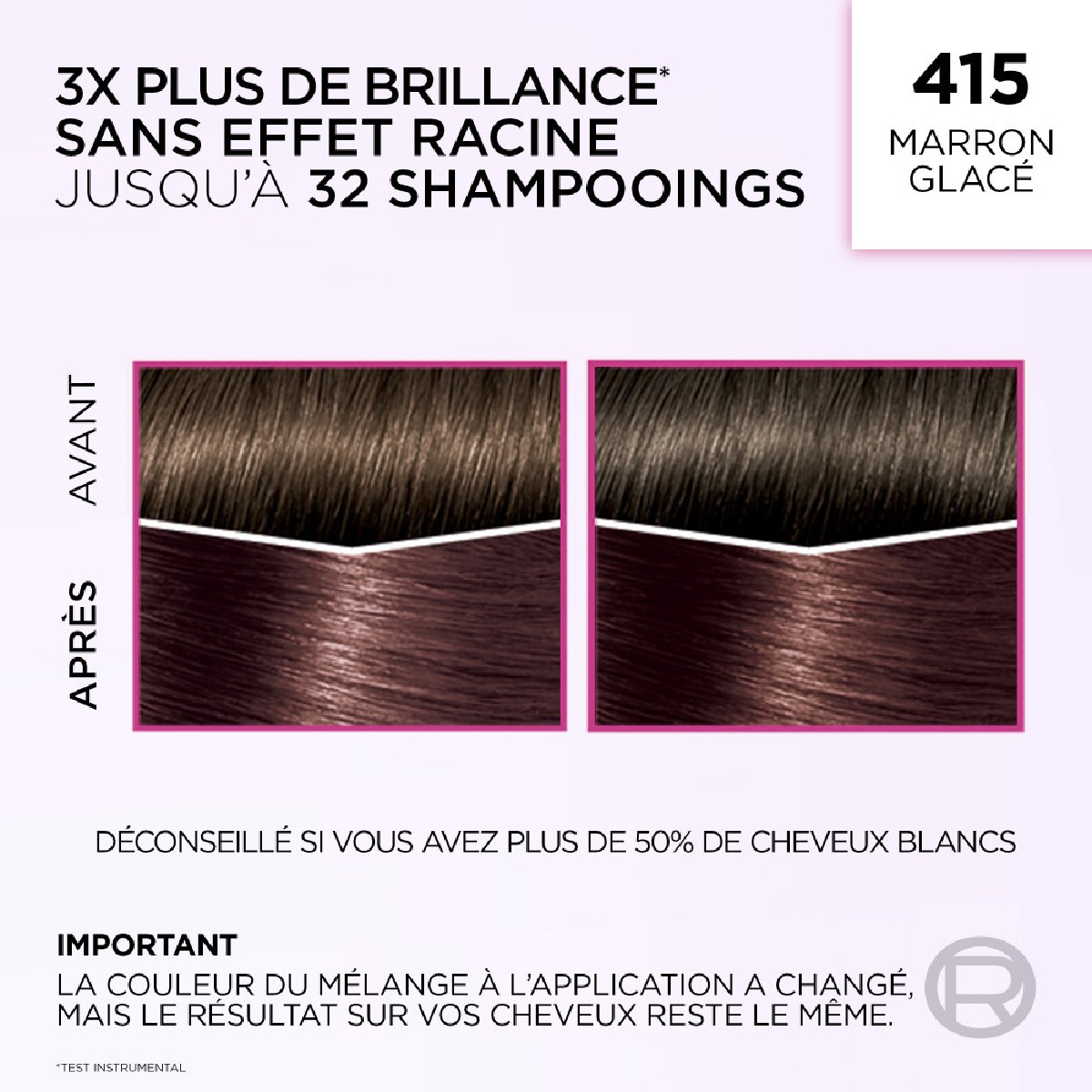 Casting Crème Gloss Coloration 415 - marron glacé, L'OREAL PARIS