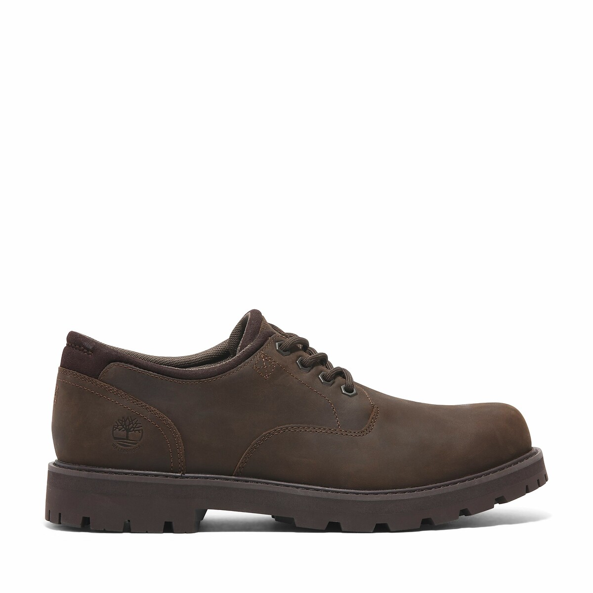Leren derby's BRITTON ROAD LACE UP donkerkastanje, TIMBERLAND