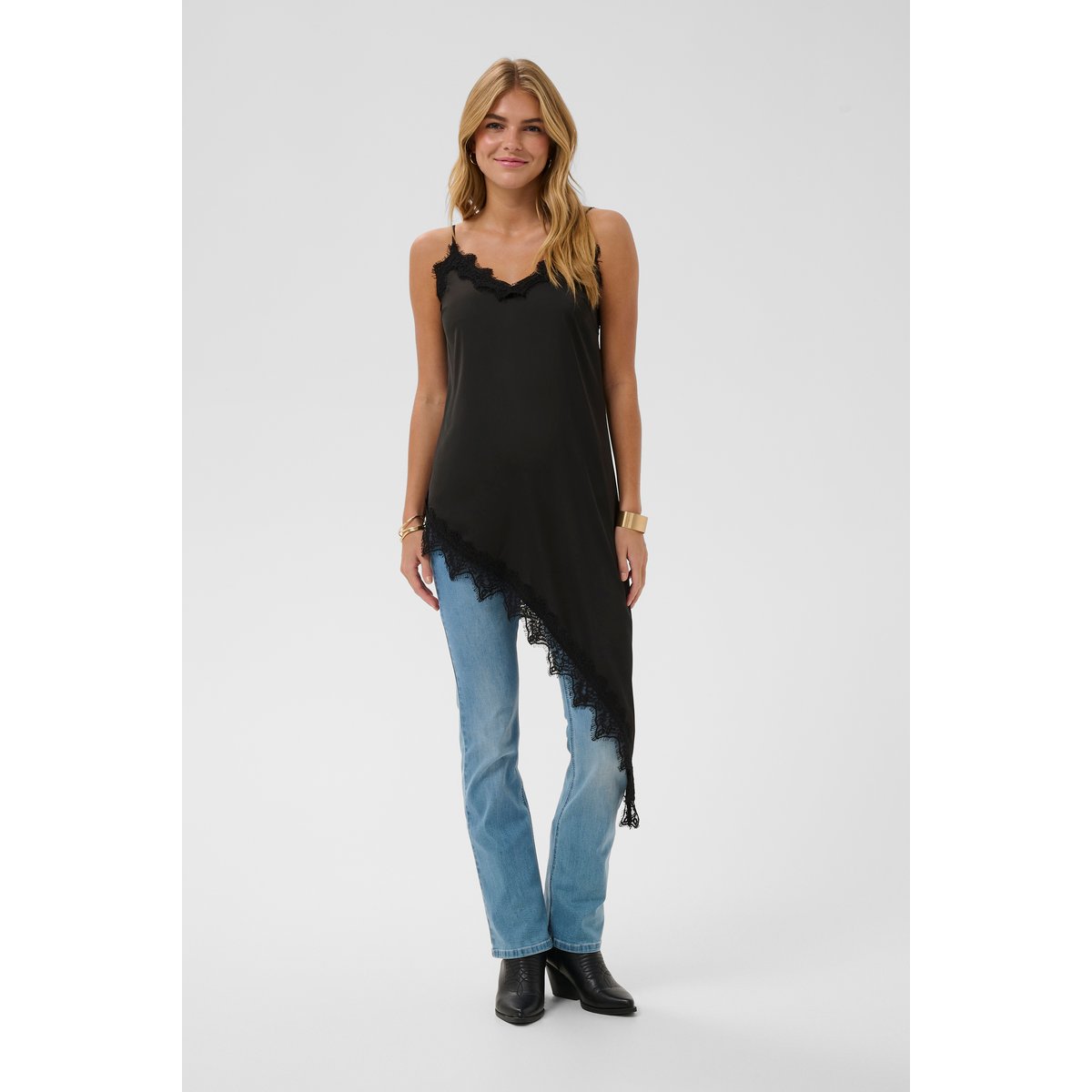 Blouse sans manches noir pitch black, CREAM