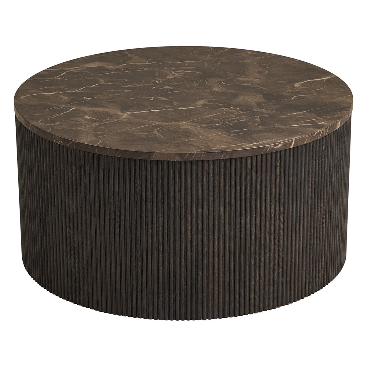 Table basse plateau effet marbre, FINN marron, BEST MOBILIER