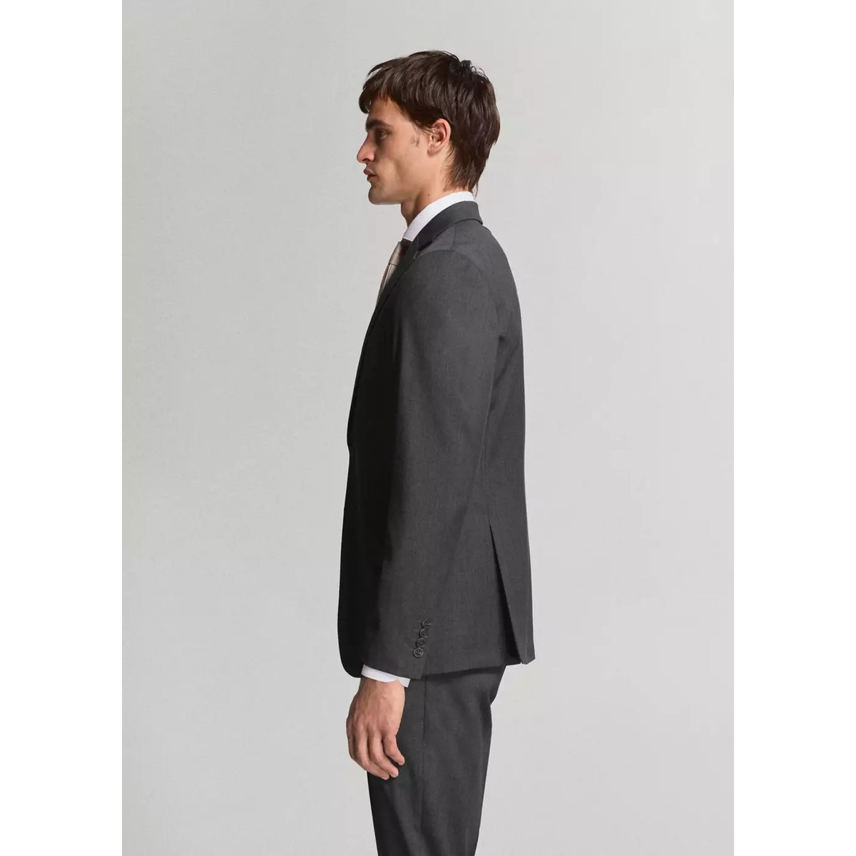 Veste costume Turin 100 % laine vierge gris, MANGO MAN