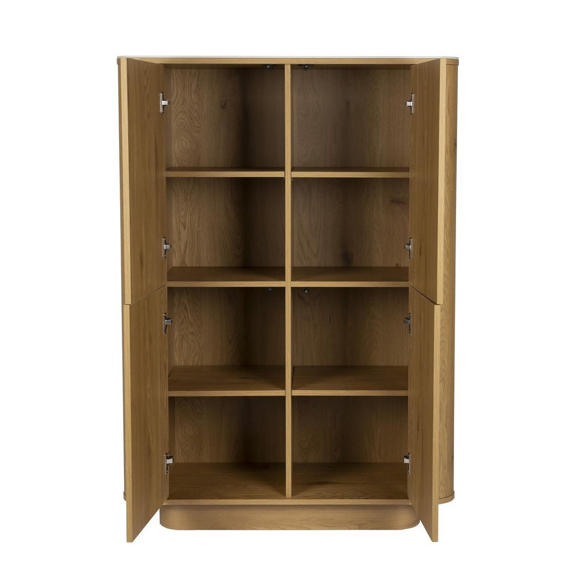 Armoire avec étagères en bois - ALMIRA marron clair, MATHI DESIGN