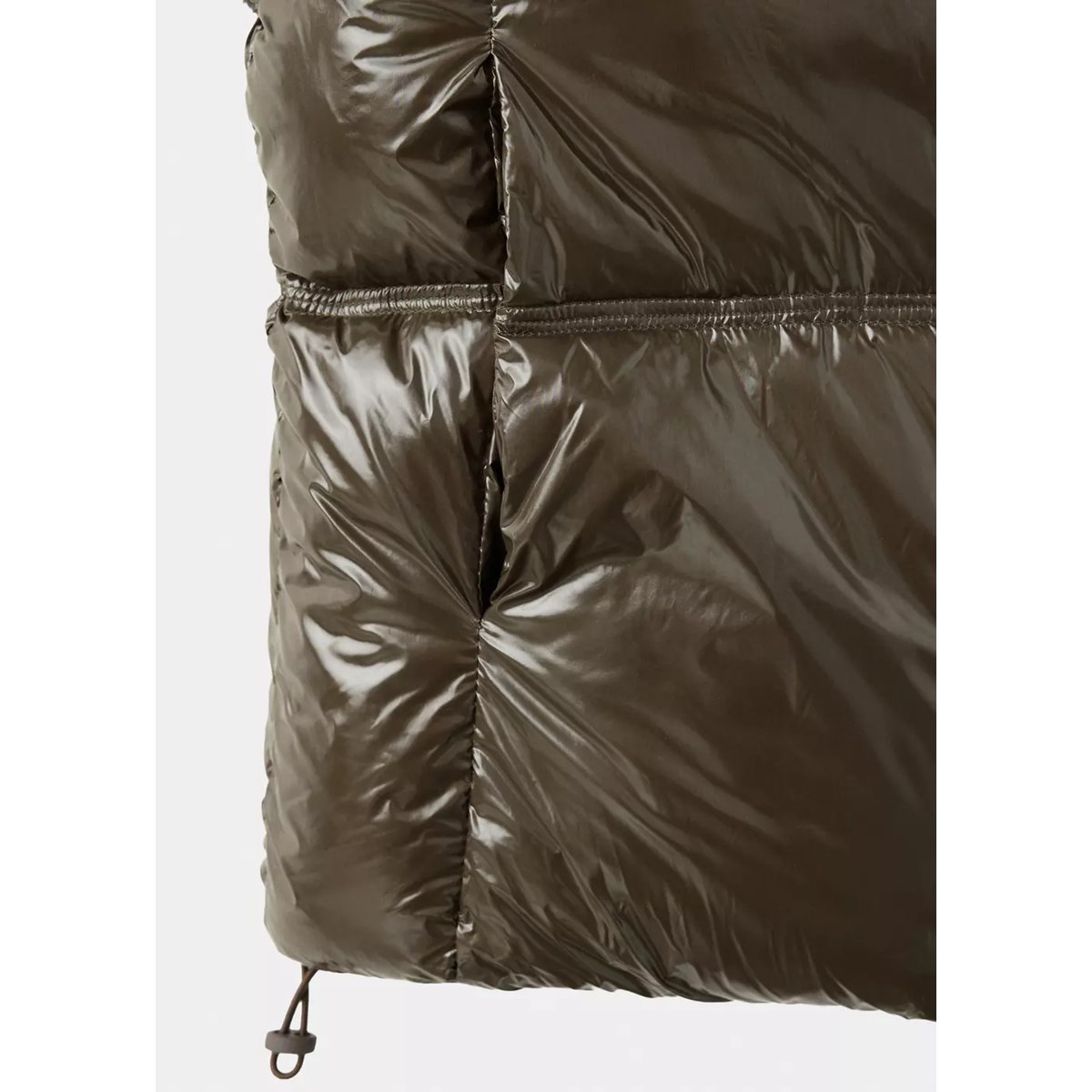 Anorak matelassé avec col cheminée olive, MANGO TEEN