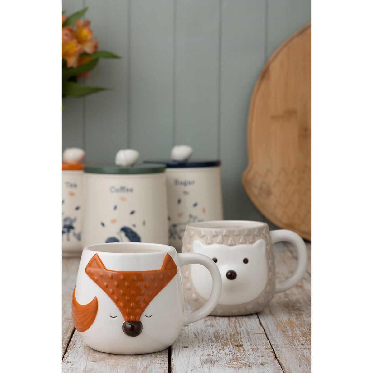 Woodland Fox Mug cream, PRICE & KENSINGTON