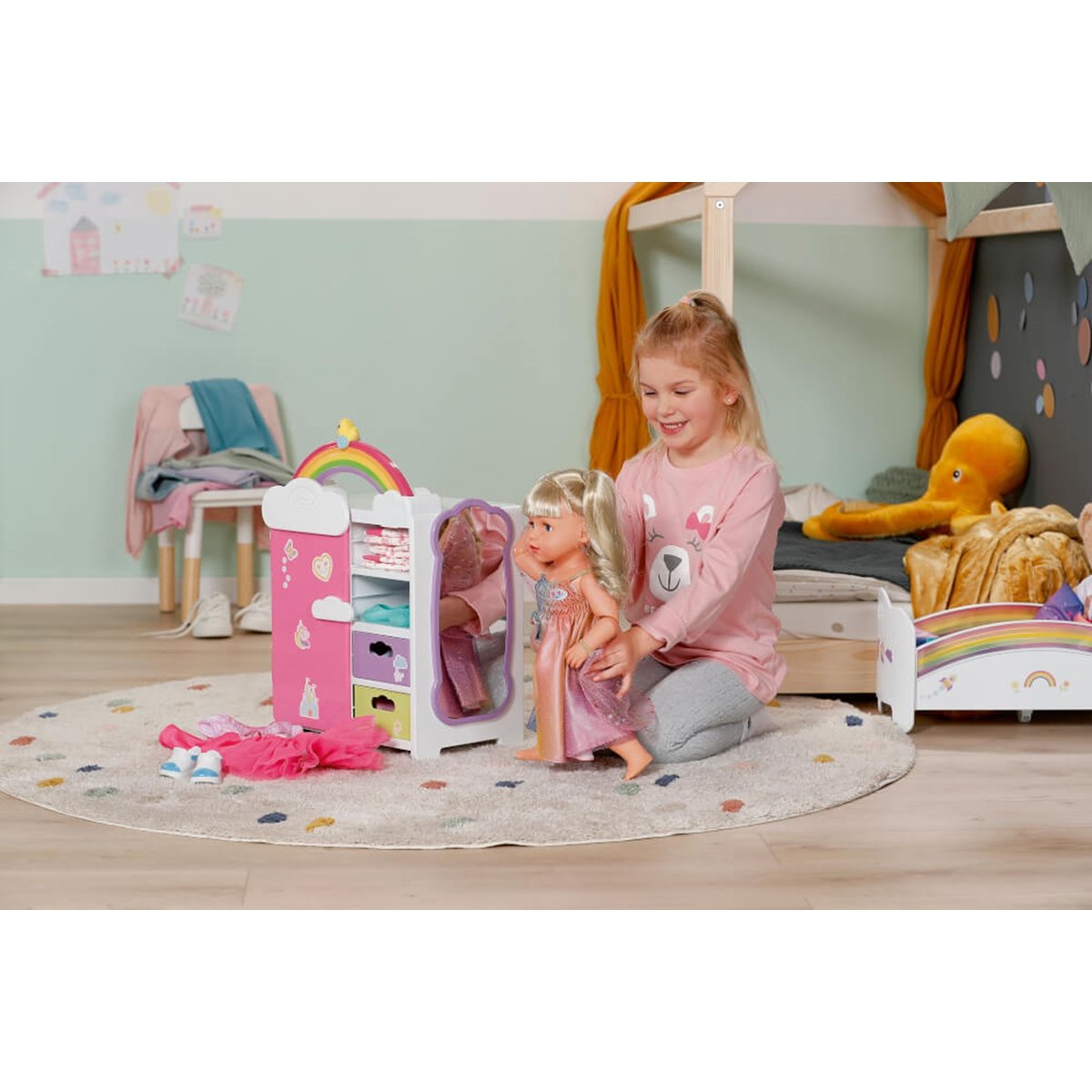 Baby born Armoire arc-en-ciel pour poupées multicolore, ZAPF CREATION