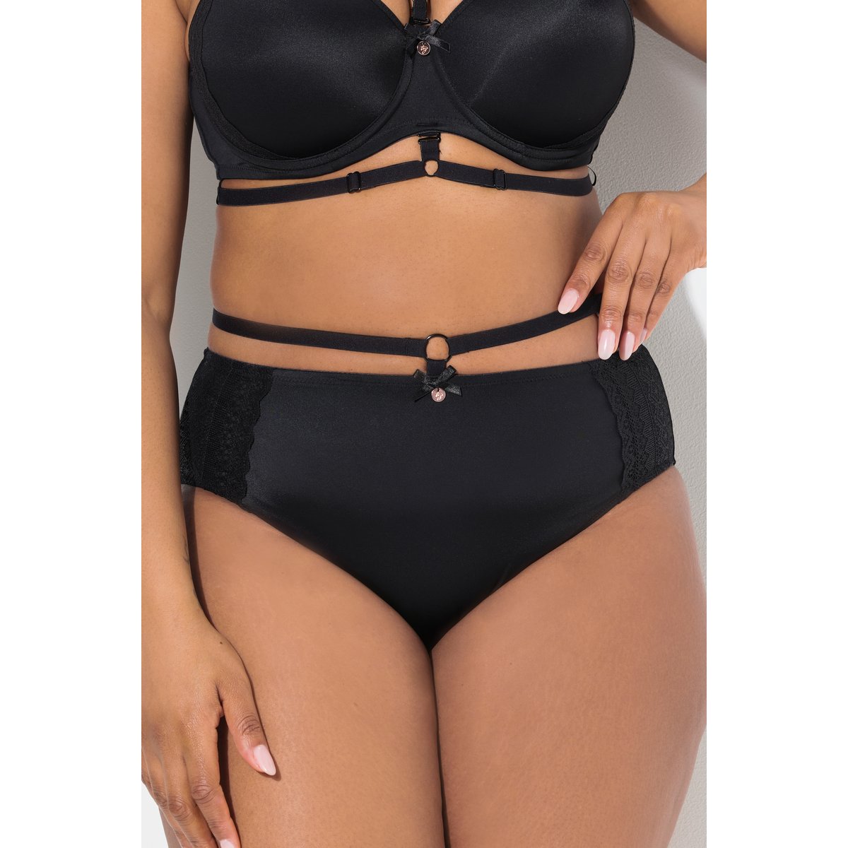 Culotte midi TruYou noir, ULLA POPKEN