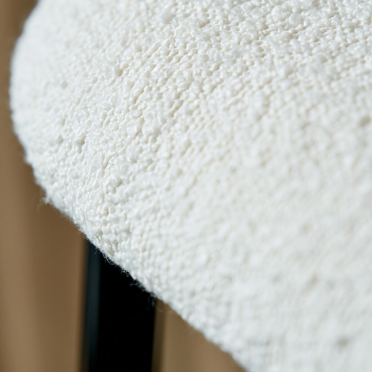 Tavi Bouclé & Metal Bar Stool white, SO'HOME