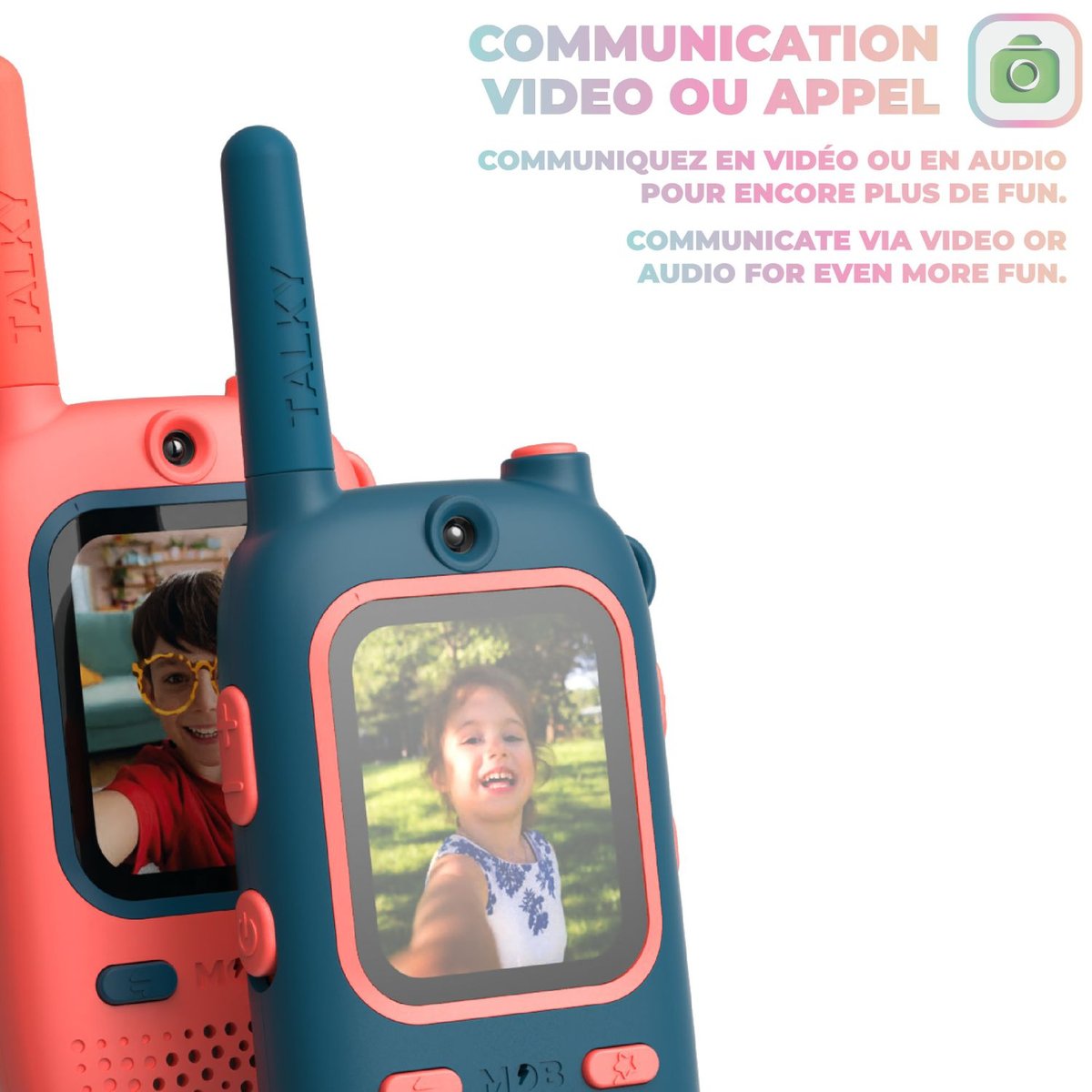 Talkie-Walkie vidéo couleur unique, MOB