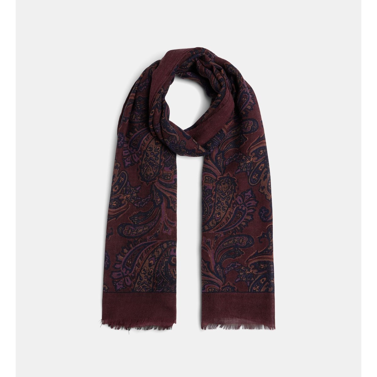 Etole large bombay e laine et soie bordeaux, GALERIES LAFAYETTE