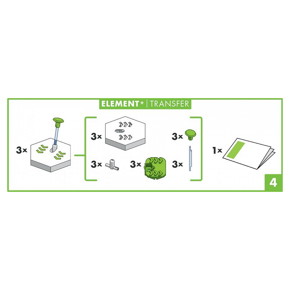 Gravitrax Élément transfer transfert 23 couleur unique, RAVENSBURGER