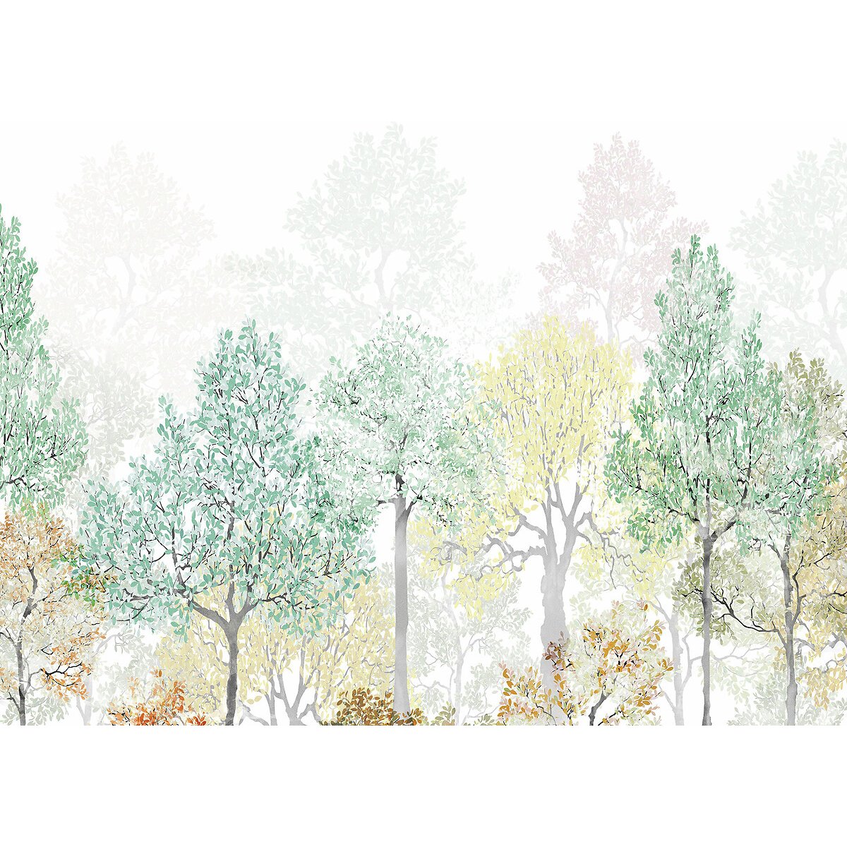 Papel de parede Bright Rainbow, INTERELIFE multicolor, INTERELIFE