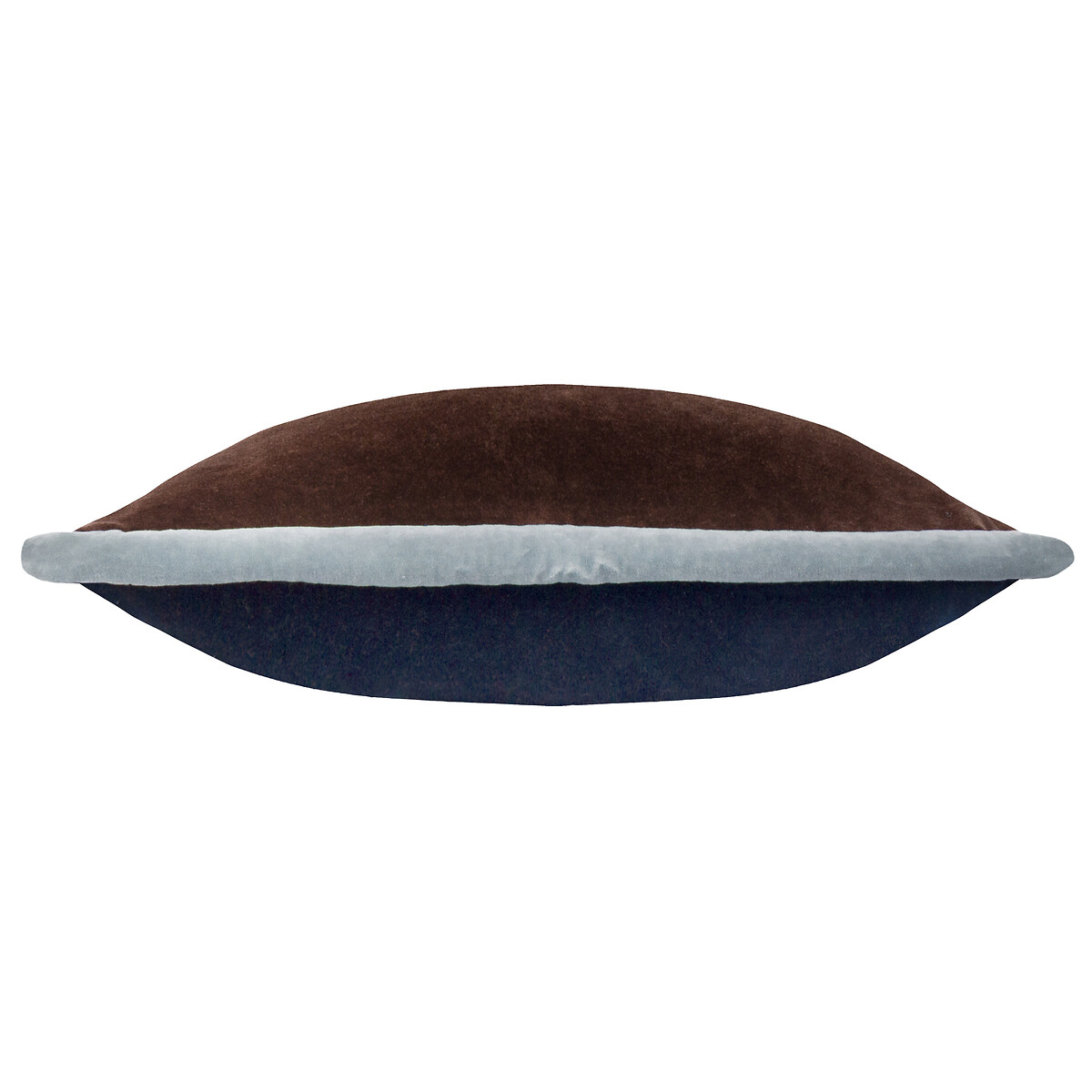 MADE.COM Huxley Cotton Velvet Filled Cushion chocolate, MADE