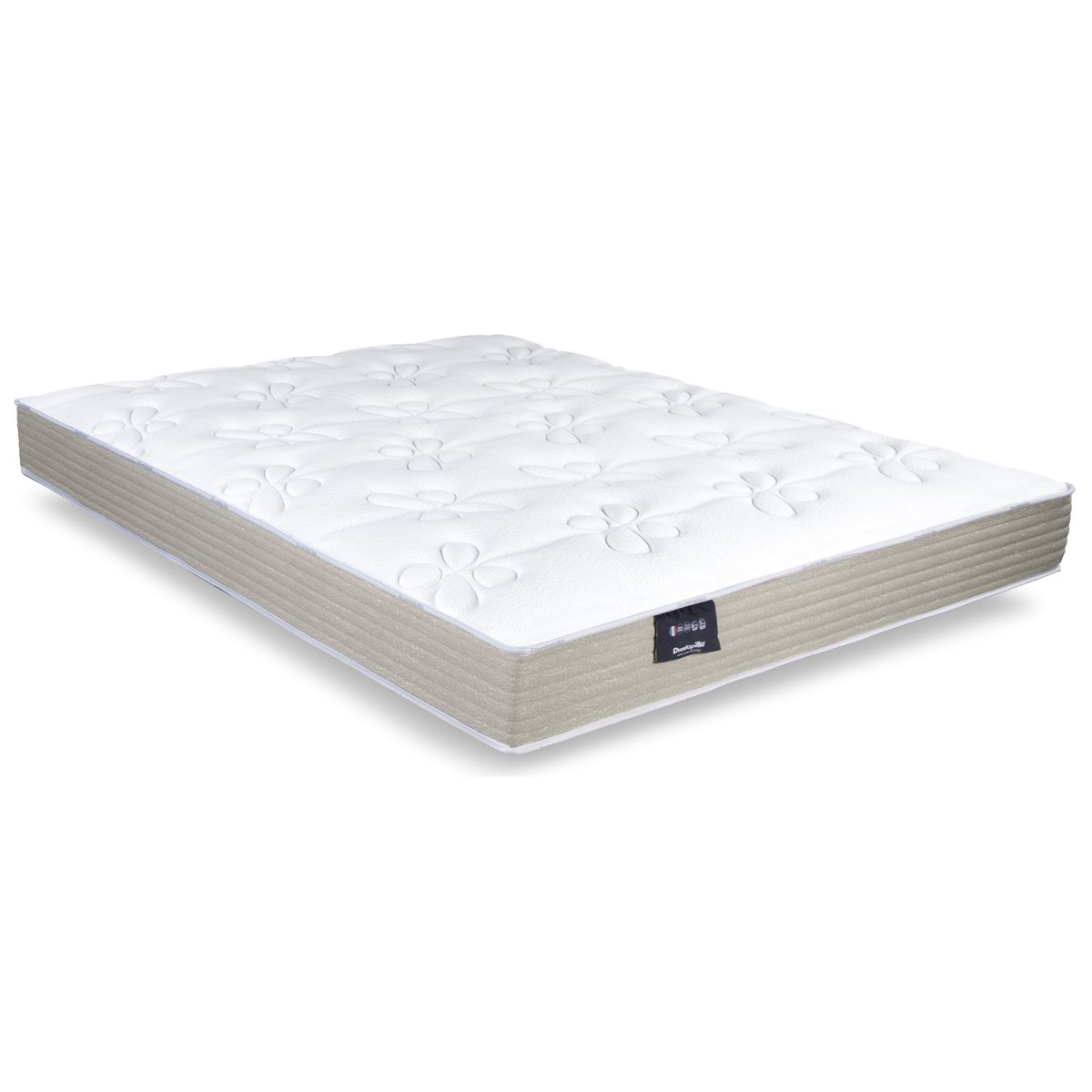 Matelas en latex confort ferme Lavande 2 couleur unique, DUNLOPILLO