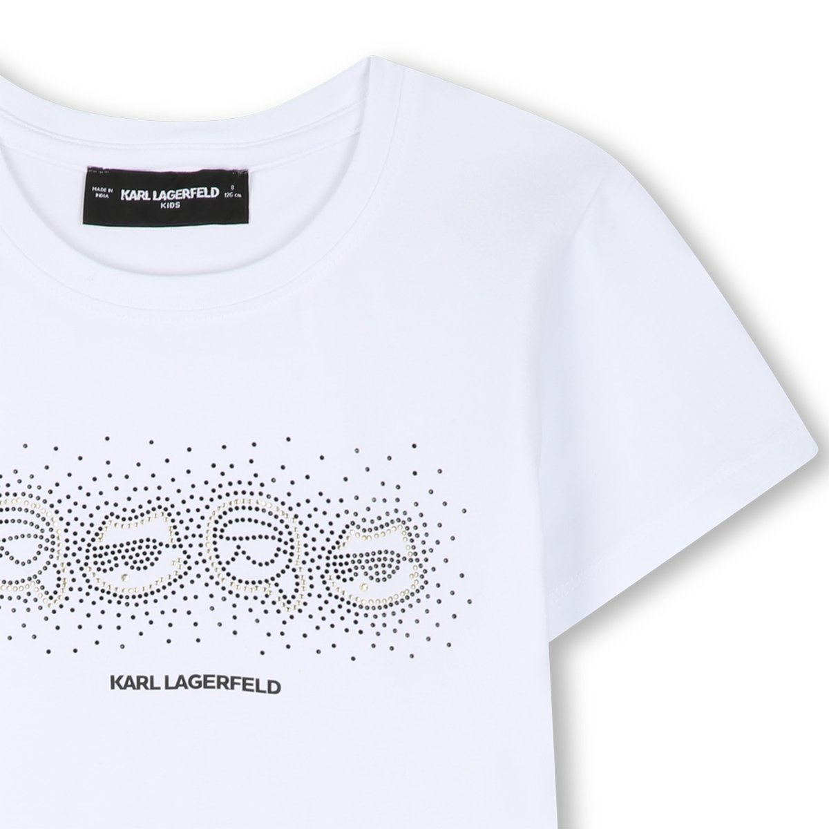 Tee-shirt manches courtes blanc, KARL LAGERFELD KIDS